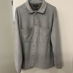 Suede bottom up jacket